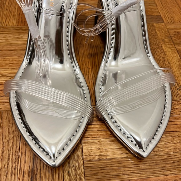 NIB Good American Cinder-F*cking Ella Clear Wedges - Picture 9 of 14